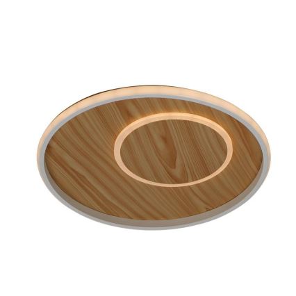 LED Plafon ściemnialny LED/65W/230V 3000-6500K brązowy + pilot zdalnego sterowania