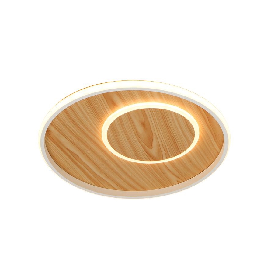 LED Plafon ściemnialny LED/65W/230V 3000-6500K brązowy + pilot zdalnego sterowania