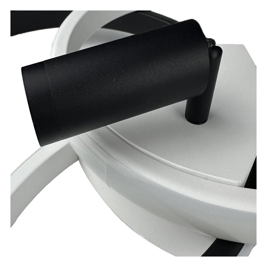 LED Plafon ściemnialny LED/70W/230V 3000-6500K biały/czarny + pilot zdalnego sterowania