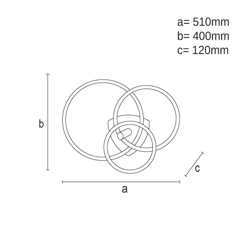 LED Plafon ściemnialny LED/70W/230V 3000-6500K biały/czarny + pilot zdalnego sterowania