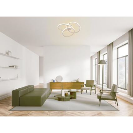 LED Plafon ściemnialny LED/70W/230V 3000-6500K biały + pilot zdalnego sterowania