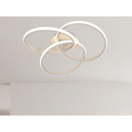 LED Plafon ściemnialny LED/70W/230V 3000-6500K biały + pilot zdalnego sterowania