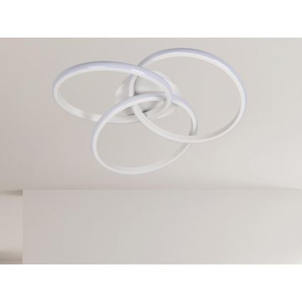 LED Plafon ściemnialny LED/70W/230V 3000-6500K biały + pilot zdalnego sterowania