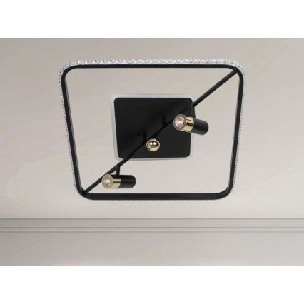 LED Plafon ściemnialny LED/70W/230V 3000-6500K czarny + pilot zdalnego sterowania