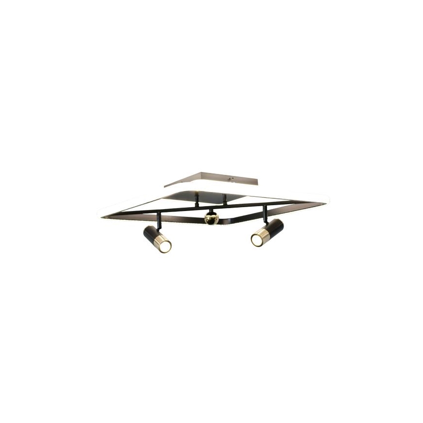 LED Plafon ściemnialny LED/70W/230V 3000-6500K czarny + pilot zdalnego sterowania