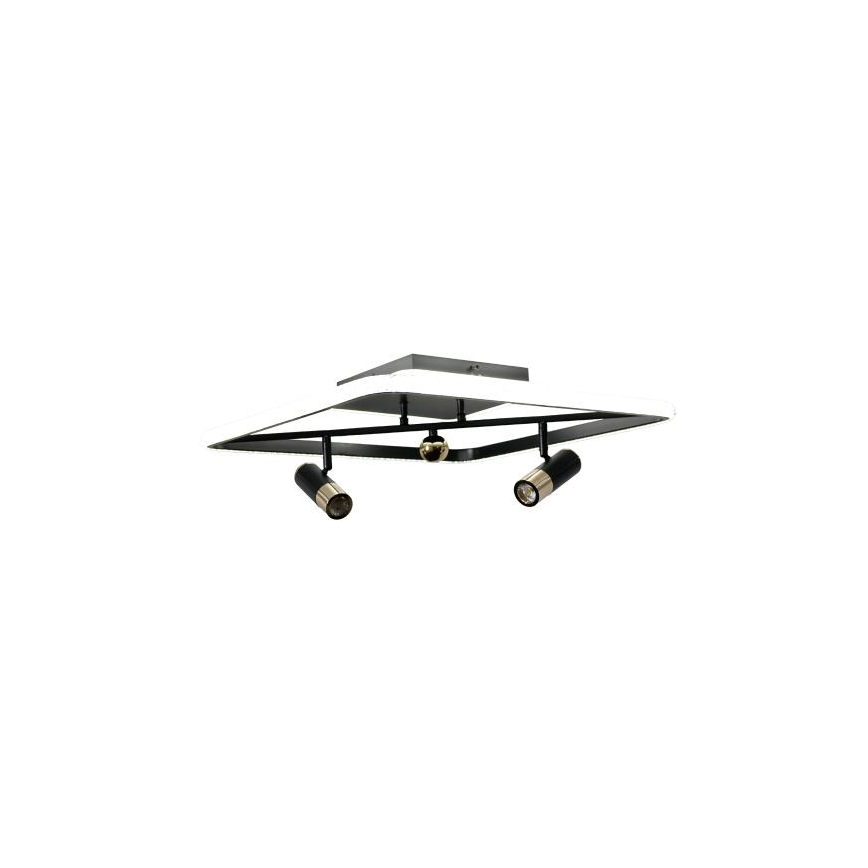 LED Plafon ściemnialny LED/70W/230V 3000-6500K czarny + pilot zdalnego sterowania