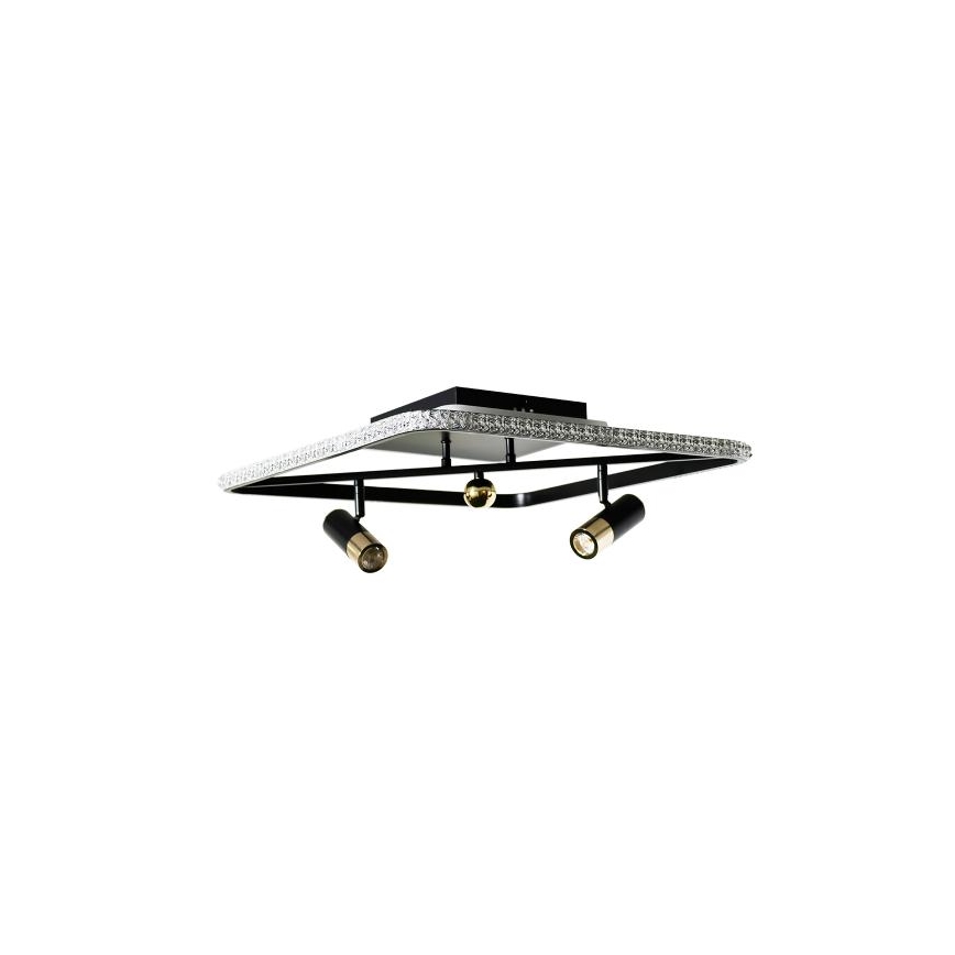 LED Plafon ściemnialny LED/70W/230V 3000-6500K czarny + pilot zdalnego sterowania