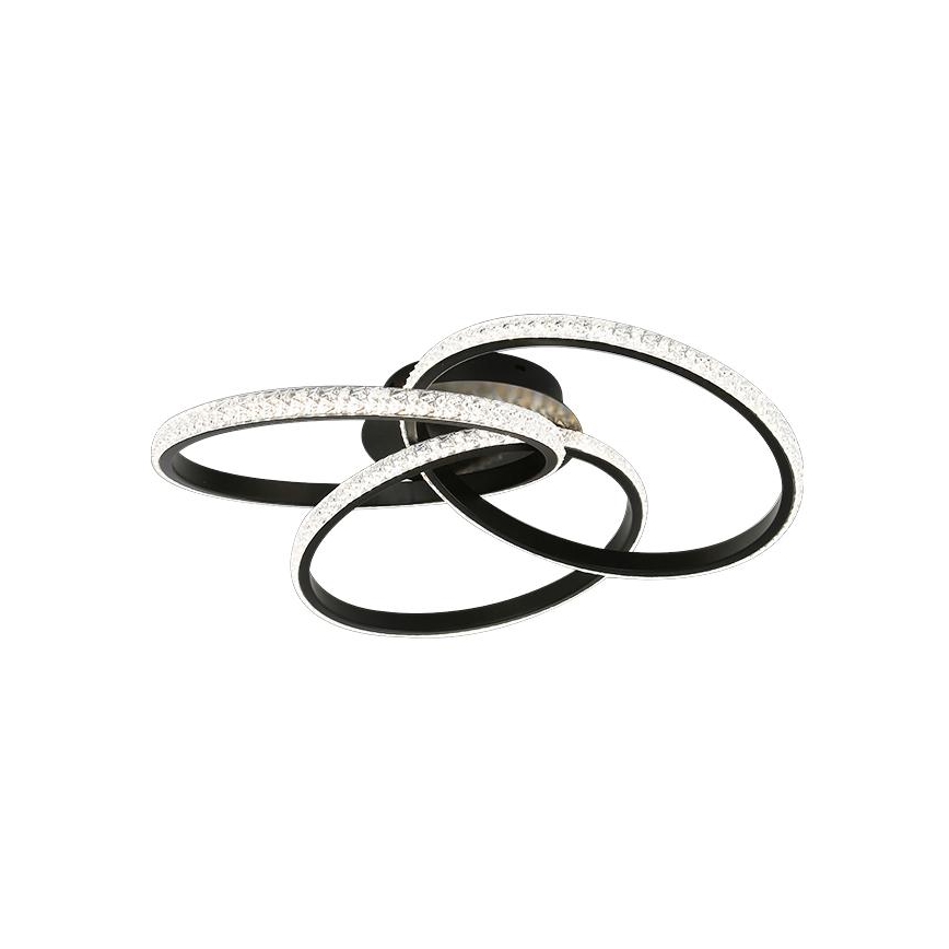 LED Plafon ściemnialny LED/70W/230V 3000-6500K czarny + pilot zdalnego sterowania