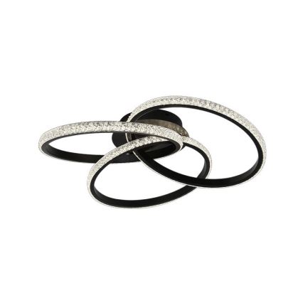 LED Plafon ściemnialny LED/70W/230V 3000-6500K czarny + pilot zdalnego sterowania