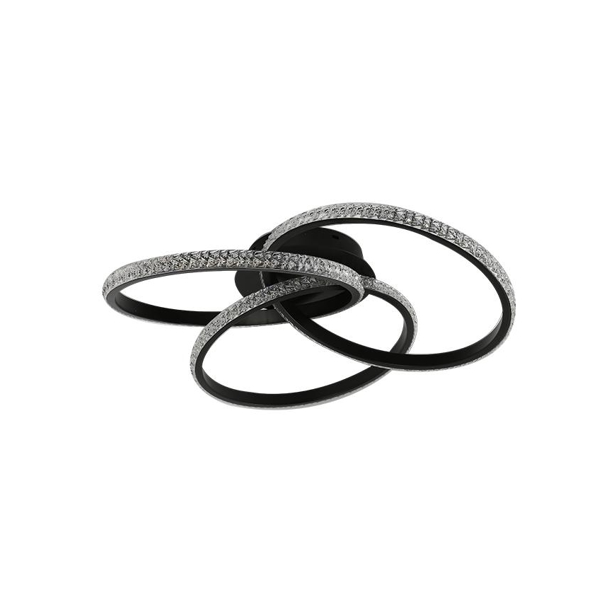 LED Plafon ściemnialny LED/70W/230V 3000-6500K czarny + pilot zdalnego sterowania
