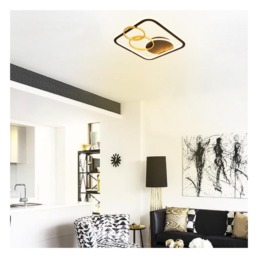 LED Plafon ściemnialny LED/70W/230V 3000-6500K + pilot zdalnego sterowania