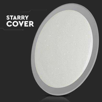 LED Plafon ściemnialny LED/72W/230V 3000-6500K śr. 67 cm biały + zdalne sterowanie