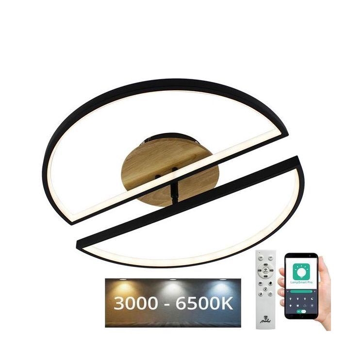 LED Plafon ściemnialny LED/75W/230V 3000-6500K buk + pilot zdalnego sterowania