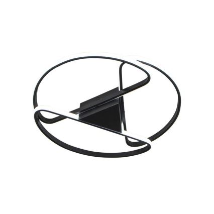 LED Plafon ściemnialny LED/75W/230V 3000-6500K czarny + pilot zdalnego sterowania