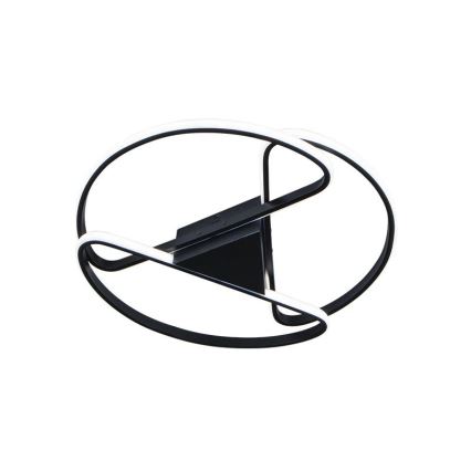 LED Plafon ściemnialny LED/75W/230V 3000-6500K czarny + pilot zdalnego sterowania