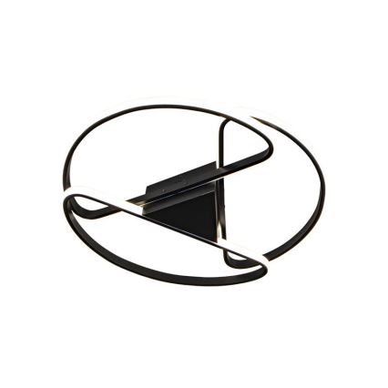 LED Plafon ściemnialny LED/75W/230V 3000-6500K czarny + pilot zdalnego sterowania