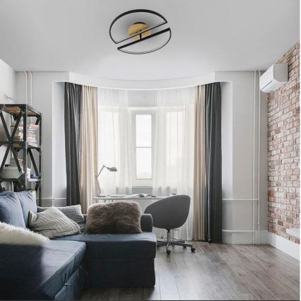 LED Plafon ściemnialny LED/75W/230V 3000-6500K buk + pilot zdalnego sterowania