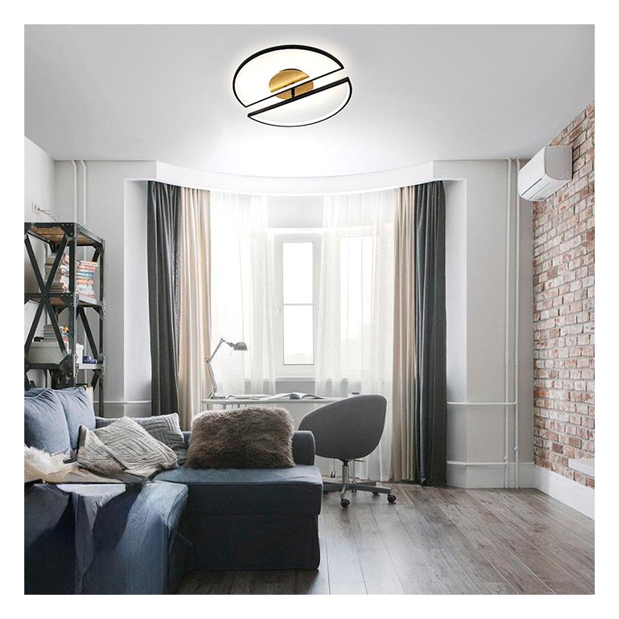LED Plafon ściemnialny LED/75W/230V 3000-6500K buk + pilot zdalnego sterowania