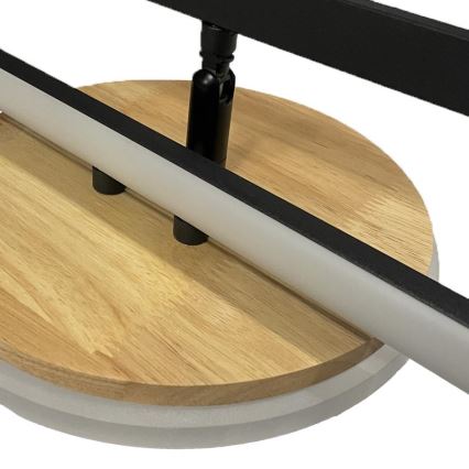 LED Plafon ściemnialny LED/75W/230V 3000-6500K buk + pilot zdalnego sterowania