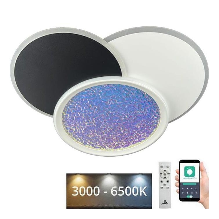 LED Plafon ściemnialny LED/80W/230V 3000-6500K biały + pilot zdalnego sterowania