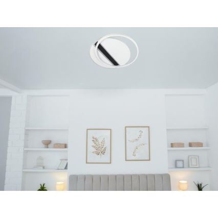 LED Plafon ściemnialny LED/80W/230V 3000-6500K biały + zdalne sterowanie
