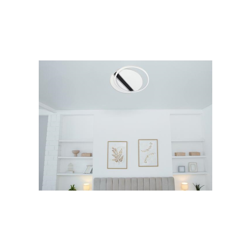 LED Plafon ściemnialny LED/80W/230V 3000-6500K biały + zdalne sterowanie