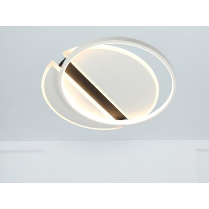 LED Plafon ściemnialny LED/80W/230V 3000-6500K biały + zdalne sterowanie
