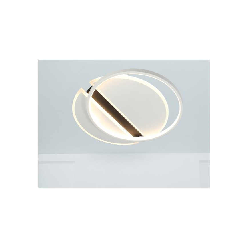 LED Plafon ściemnialny LED/80W/230V 3000-6500K biały + zdalne sterowanie
