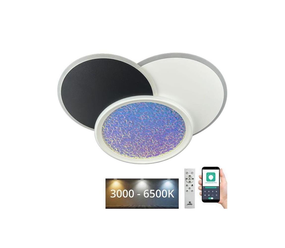 LED Plafon ściemnialny LED/80W/230V 3000-6500K biały + pilot zdalnego sterowania