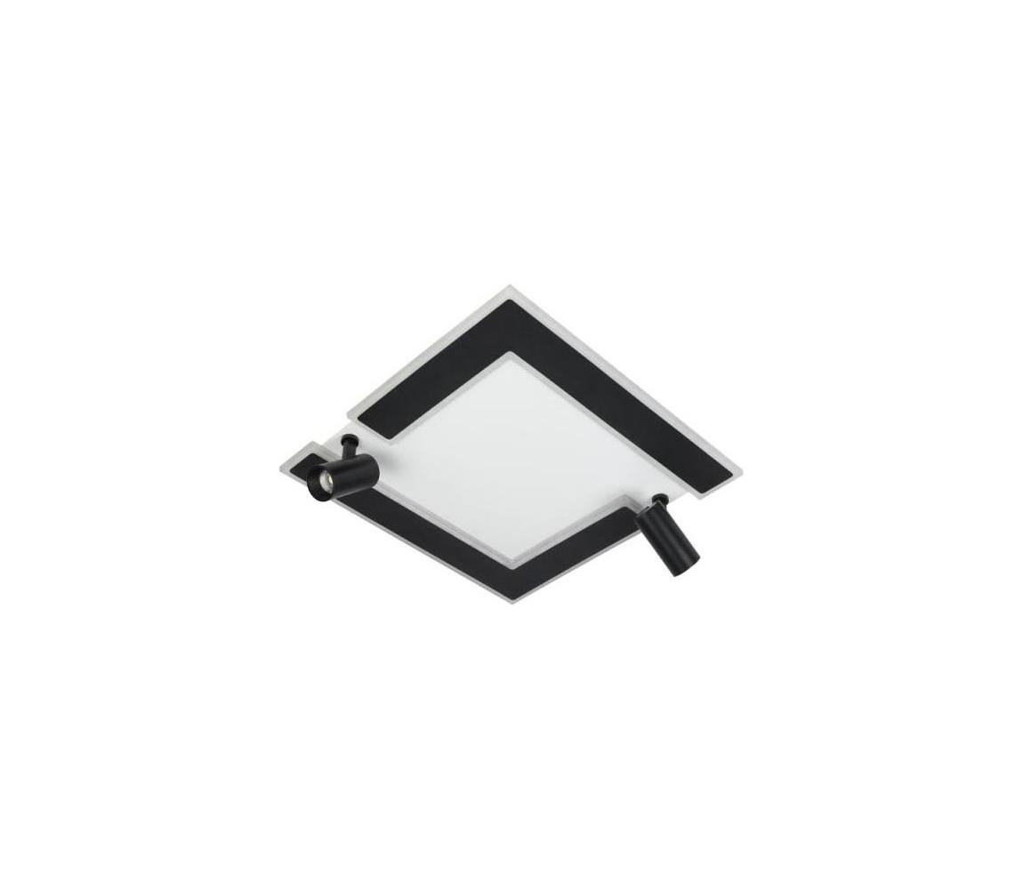 LED Plafon ściemnialny LED/80W/230V 3000-6500K czarny + pilot zdalnego sterowania