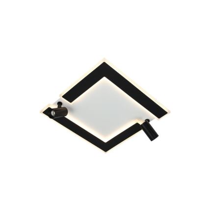 LED Plafon ściemnialny LED/80W/230V 3000-6500K czarny + pilot zdalnego sterowania