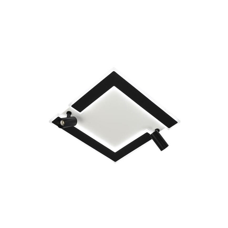 LED Plafon ściemnialny LED/80W/230V 3000-6500K czarny + pilot zdalnego sterowania