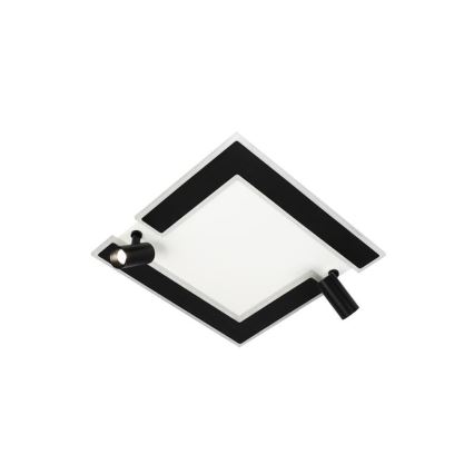 LED Plafon ściemnialny LED/80W/230V 3000-6500K czarny + pilot zdalnego sterowania