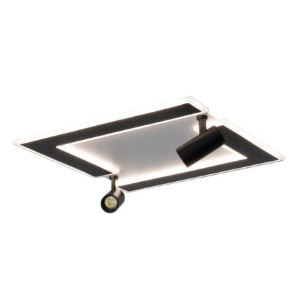 LED Plafon ściemnialny LED/80W/230V 3000-6500K czarny + pilot zdalnego sterowania