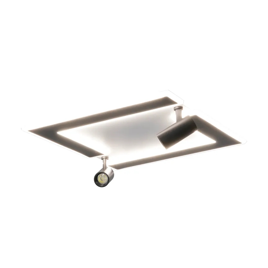 LED Plafon ściemnialny LED/80W/230V 3000-6500K czarny + pilot zdalnego sterowania