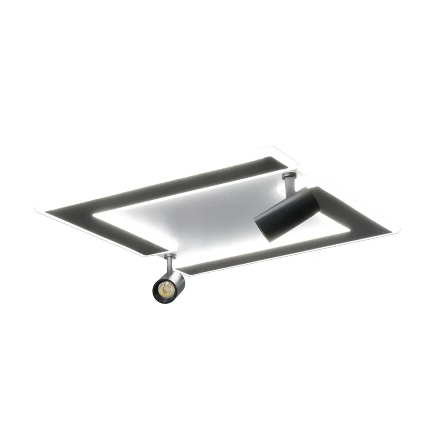 LED Plafon ściemnialny LED/80W/230V 3000-6500K czarny + pilot zdalnego sterowania