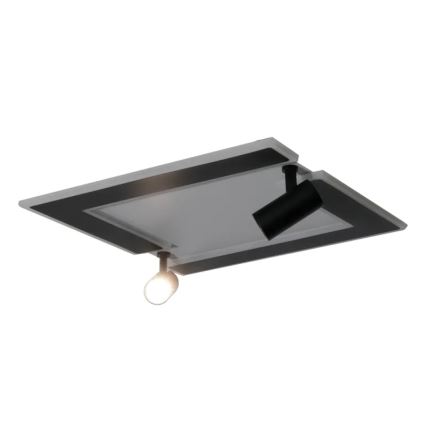 LED Plafon ściemnialny LED/80W/230V 3000-6500K czarny + pilot zdalnego sterowania
