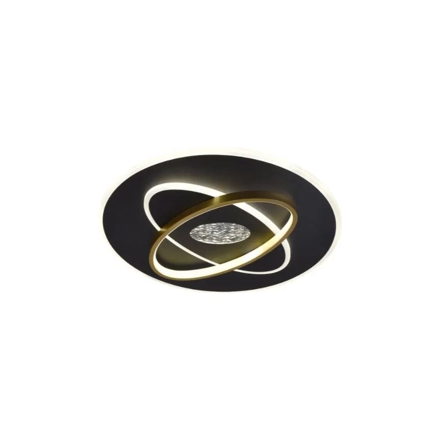 LED Plafon ściemnialny LED/80W/230V 3000-6500K czarny + zdalne sterowanie