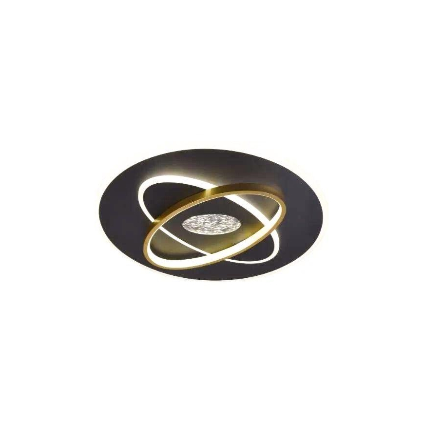 LED Plafon ściemnialny LED/80W/230V 3000-6500K czarny + zdalne sterowanie