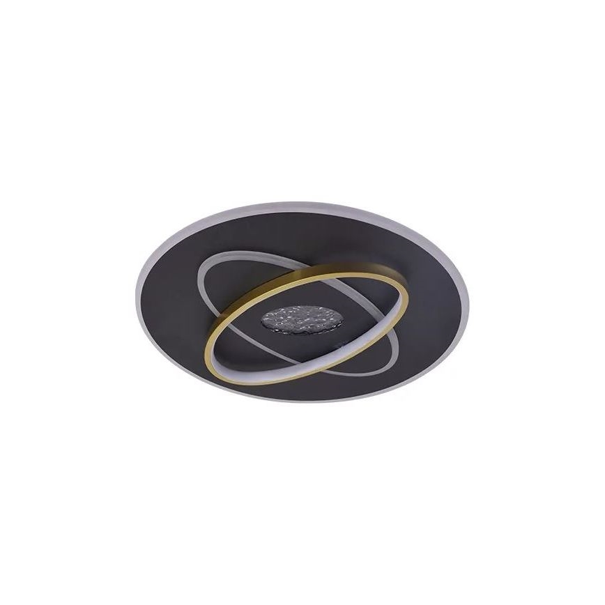 LED Plafon ściemnialny LED/80W/230V 3000-6500K czarny + zdalne sterowanie