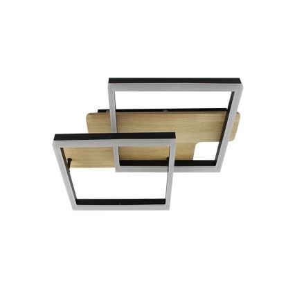 LED Plafon ściemnialny LED/85W/230V 3000-6500K dąb + pilot zdalnego sterowania