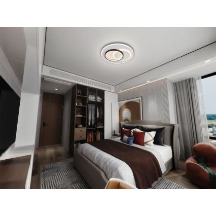 LED Plafon ściemnialny LED/85W/230V 3000-6500K + zdalne sterowanie