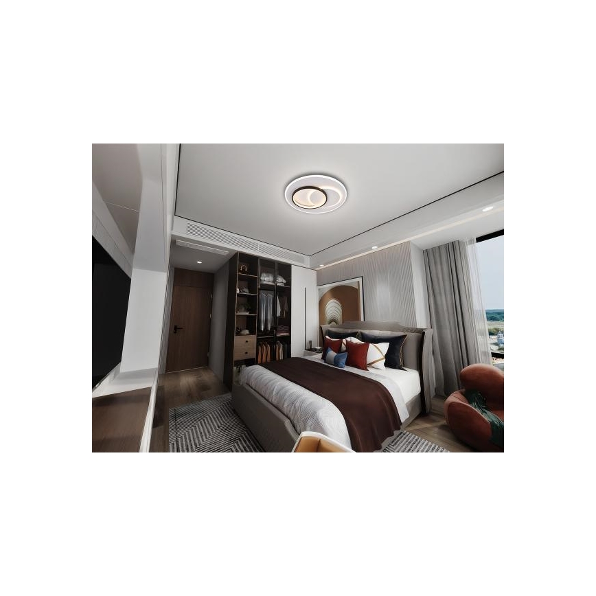 LED Plafon ściemnialny LED/85W/230V 3000-6500K + zdalne sterowanie