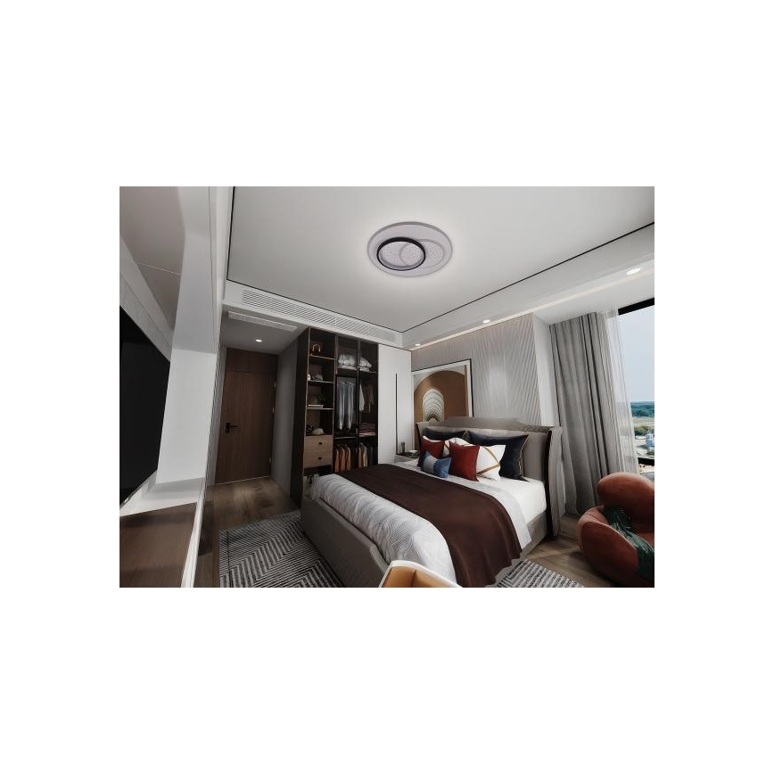 LED Plafon ściemnialny LED/85W/230V 3000-6500K + zdalne sterowanie