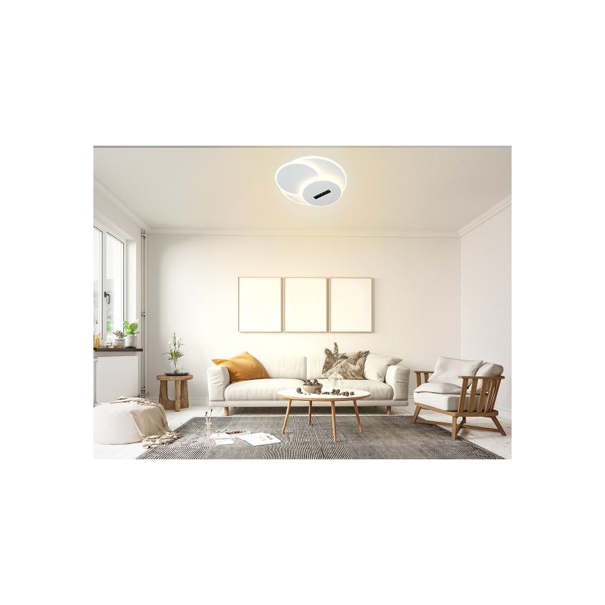 LED Plafon ściemnialny LED/90W/230V 3000-6500K biały + pilot zdalnego sterowania