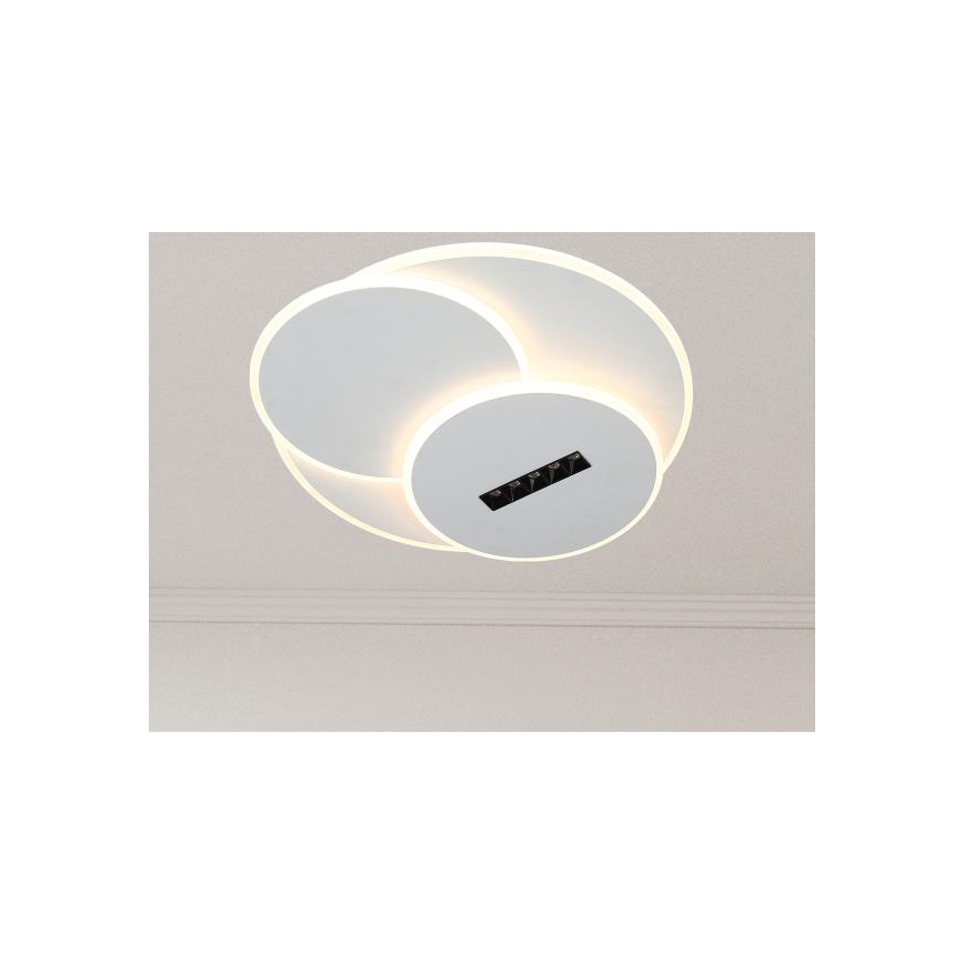 LED Plafon ściemnialny LED/90W/230V 3000-6500K biały + pilot zdalnego sterowania