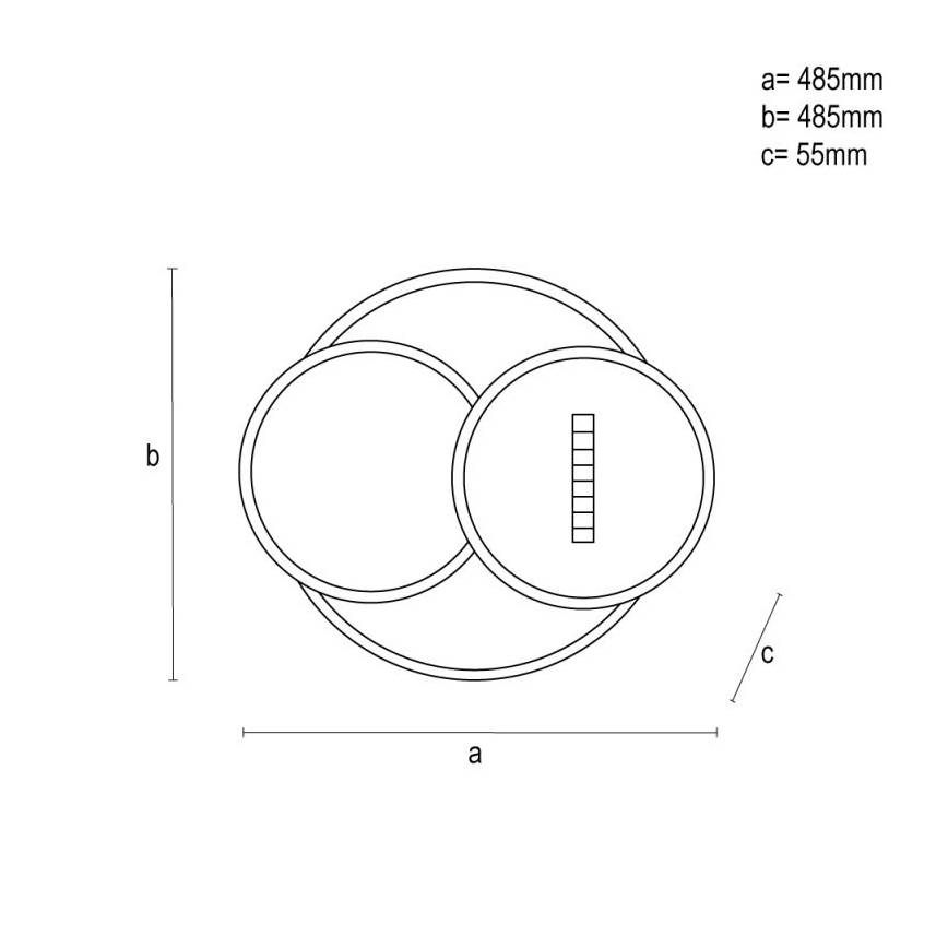 LED Plafon ściemnialny LED/90W/230V 3000-6500K biały + pilot zdalnego sterowania