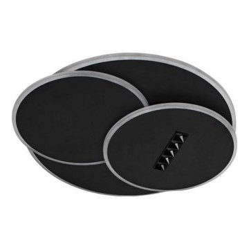 LED Plafon ściemnialny LED/90W/230V 3000-6500K czarny + pilot zdalnego sterowania