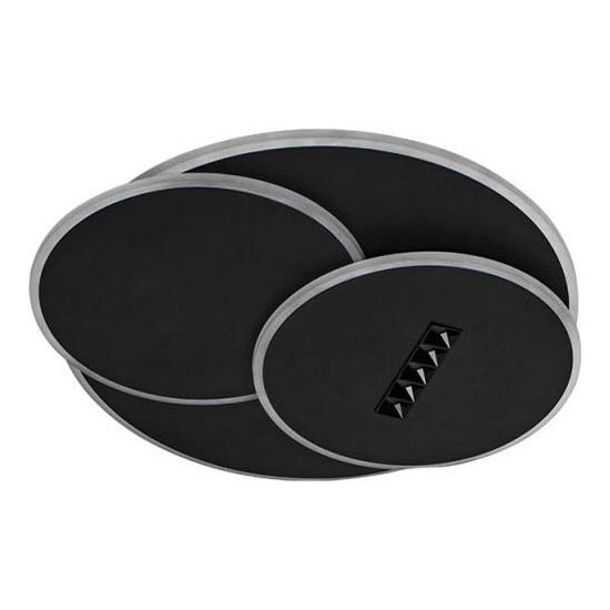 LED Plafon ściemnialny LED/90W/230V 3000-6500K czarny + pilot zdalnego sterowania