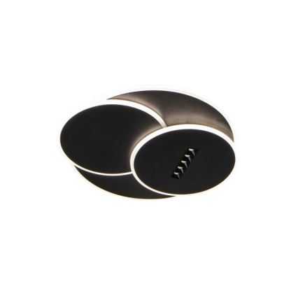 LED Plafon ściemnialny LED/90W/230V 3000-6500K czarny + pilot zdalnego sterowania